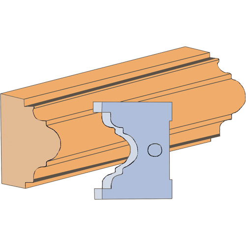 Fancy Cove Moulding Cutter Set Cam Industrial