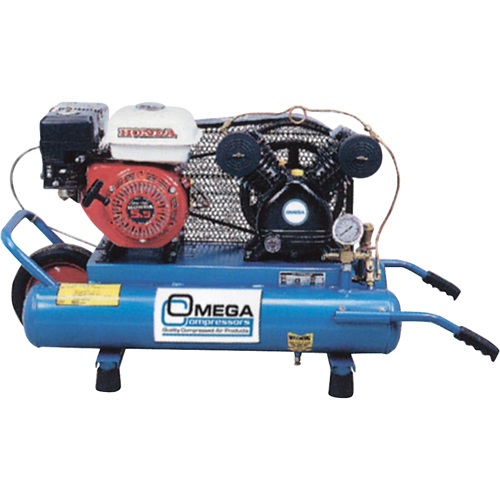 Contractor Series Air Compressors, Gas, 6.6 Gal. (8 US Gal), 125 PSI Cam Industrial