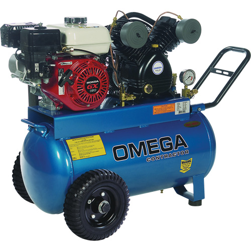 Compresseurs d'air s&eacute;rie entrepreneur, Essence, 16,6 gal. (20 gal. US), 125 PSI Cam Industrial