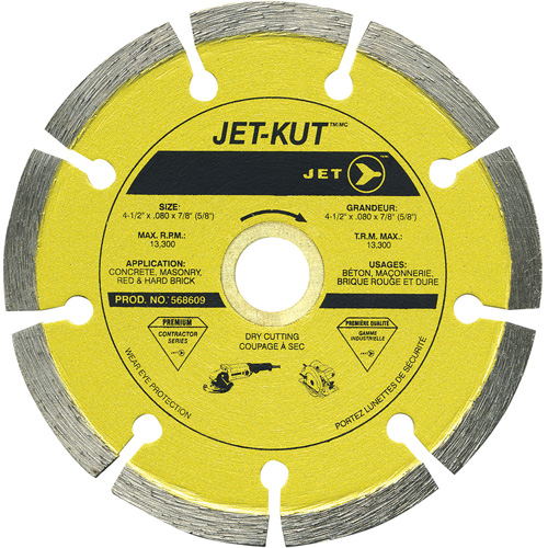Lame &agrave; diamant segment&eacute;e de premi&egrave;re qualit&eacute; JET- KUT Cam Industrial
