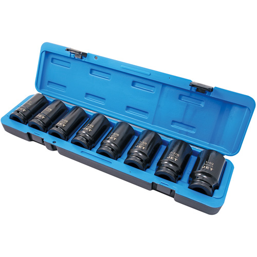 Jeu de douilles SAE &agrave; 6 pans PS834D, 8 Mcx, Chocs, Prise de 3/4", Profond Cam Industrial