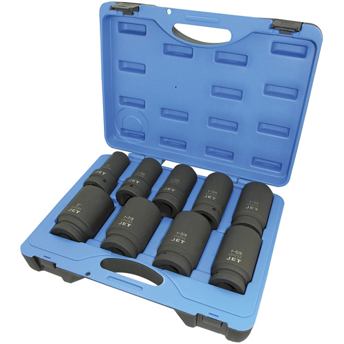 Jeu de douilles SAE &agrave; 6 pans PS901D, 9 Mcx, Chocs, Prise de 1", Profond Cam Industrial