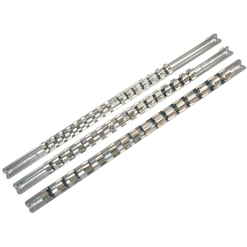 Rail porte-douilles &agrave; entraînement 1/4" SCH-14 avec 16 attaches de retenue Cam Industrial