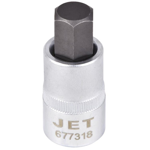 SAE Bit Socket, Hex, 5/8" x 2" L, 1/2" Drive Cam Industrial