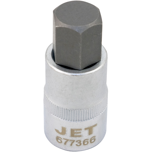 Bit Socket, Hex, 16 mm x 2" L, 1/2" Drive Cam Industrial