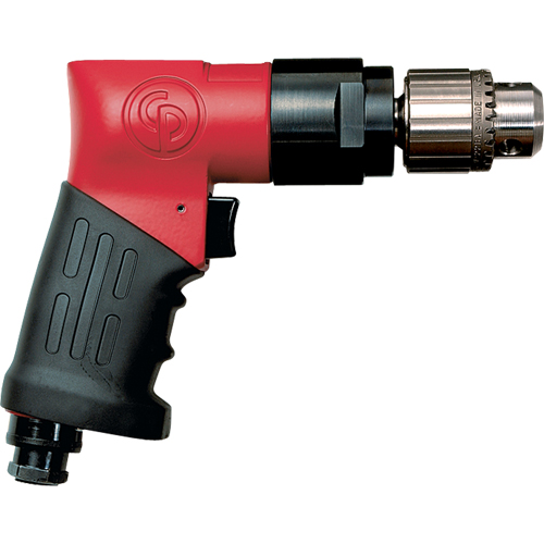 Perceuses non r&eacute;versibles, 21 pi³/min, 1/4" NPTF, 89 dBA, 3/8" mandrin, Avec cl&eacute; Cam Industrial