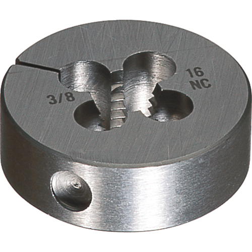 Round Adjustable Die, Bright Finish, 8-32 Thread, High Speed Steel Cam Industrial