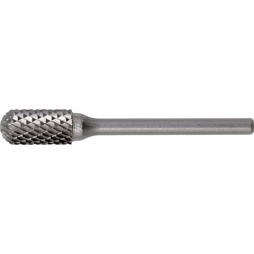 Solid Carbide Burrs - Cylinder Shape with Ball Nose, SC-11, 1/8" Dia., 1/2" Depth of Cut Cam Industrial