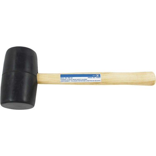 RM-32 Maillet en caoutchouc, 32 oz, Prise en Bois, 13-1/2" lo Cam Industrial