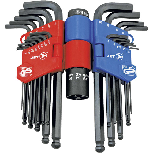 JBHK-22SM Ball Nose Hex Key Set, 22 Pcs., Metric & Imperial Cam Industrial