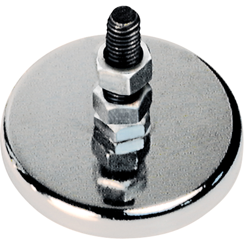 Aimants ronds &agrave; profil bas, dia. 2-1/32", Force de 13 lb Cam Industrial