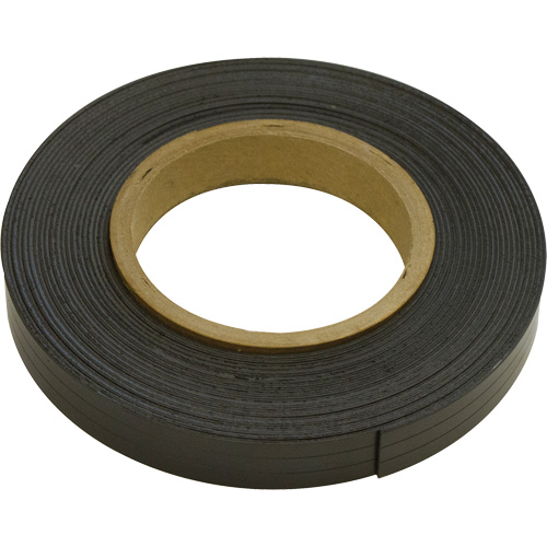 Magnetic Strips, 100' L x 1" W, 1/16" Thickness, Strength of 6 lbs. per Lin. Ft. Cam Industrial