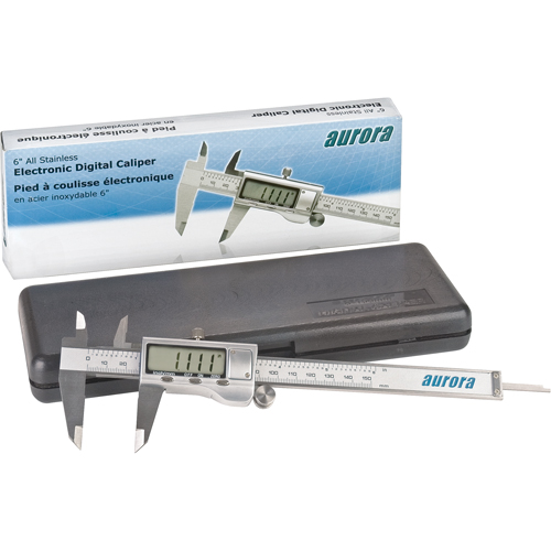 Electronic Digital Calipers, 0.001" (0.03 mm) Resolution, 0 - 6" (0 - 152 mm) Range Cam Industrial