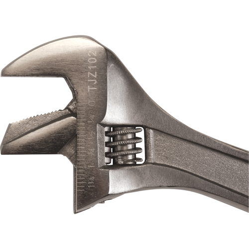 Adjustable Wrench, 10" L, 1-3/8" Max Width, Black Cam Industrial