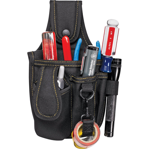 &eacute;tuis &agrave; plusieurs pochettes pour outils & t&eacute;l&eacute;phone cellulaire, Porte-outil multiple, Polyester, 4 Poches Cam Industrial