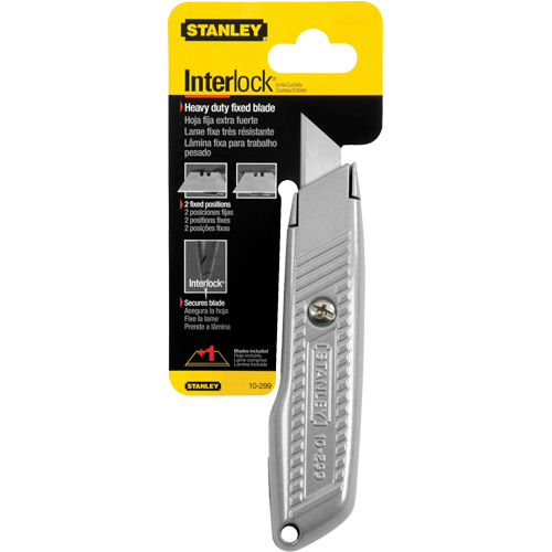 Fixed Blade Interlock&reg; Utility Knife, 5-1/2", Metal Blade Cam Industrial