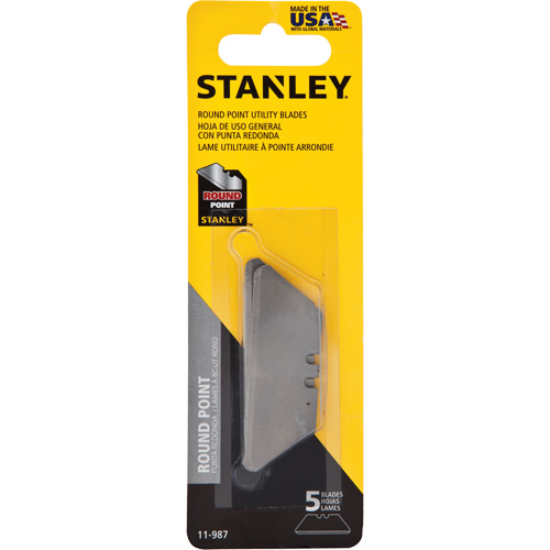 Round Point Utility Blades, Single Style Cam Industrial