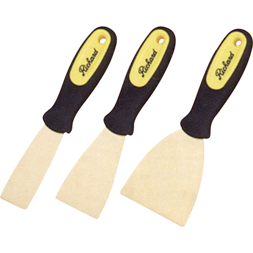 Couteaux rigides pour mastic, 1-1/4", Lame en Laiton Cam Industrial