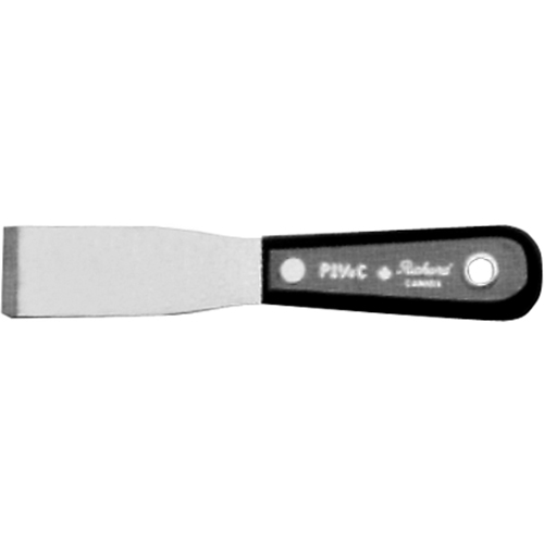 Putty Knife Chisel, Steel Blade, 1-1/4" Wide, Polypropylene Handle Cam Industrial