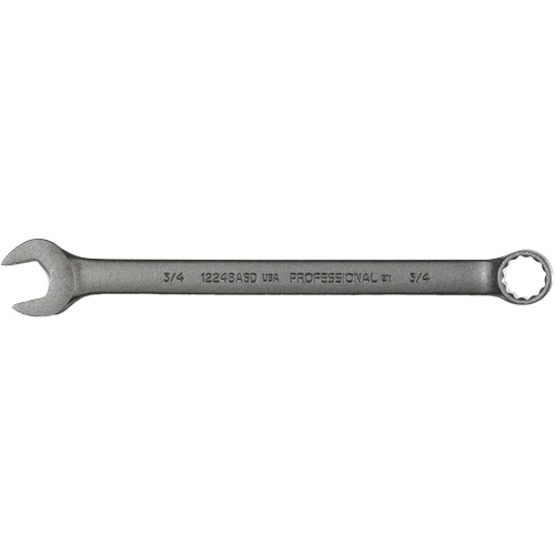 Combination Wrench, 12 Point, 3/4", Black Oxide Finish Cam Industrial