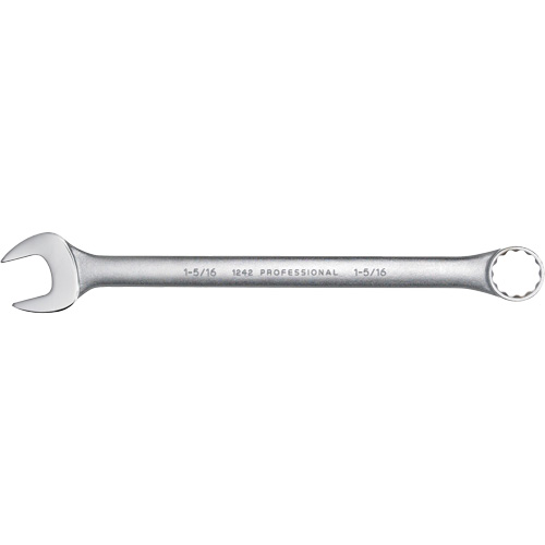 Combination Wrench, 12 Point, 1-5/16", Satin Finish Cam Industrial