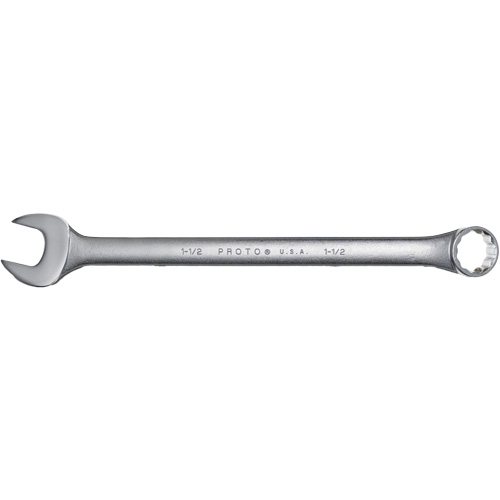 Combination Wrench, 12 Point, 1-1/2", Satin Finish Cam Industrial