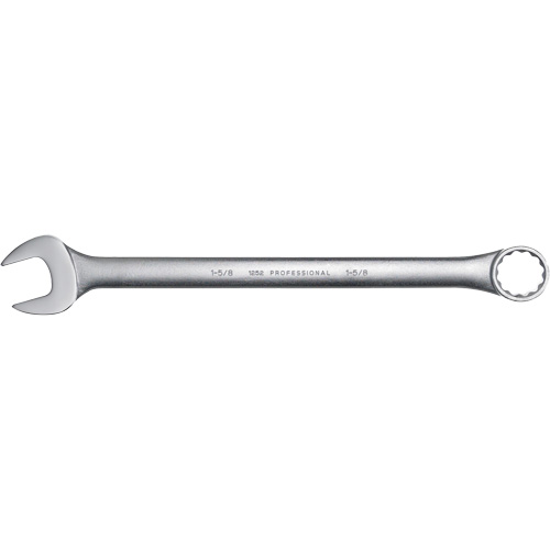 Combination Wrench, 12 Point, 1-5/8", Satin Finish Cam Industrial