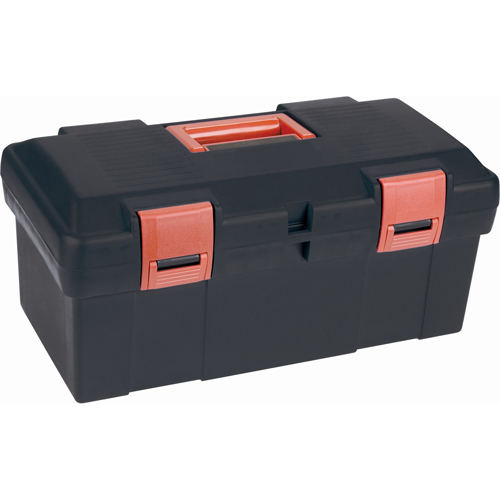 Heavy-Duty Tool Box, 17-1/2" W x 9-1/2" D x 8" H, Black Cam Industrial