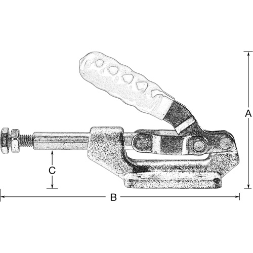 Straight Line Hold Down Clamps, 600 lbs. Clamping Force Cam Industrial
