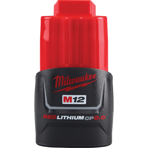 M12 Redlithium 2.0 Battery, Lithium-Ion, 12 V, 2 A Cam Industrial