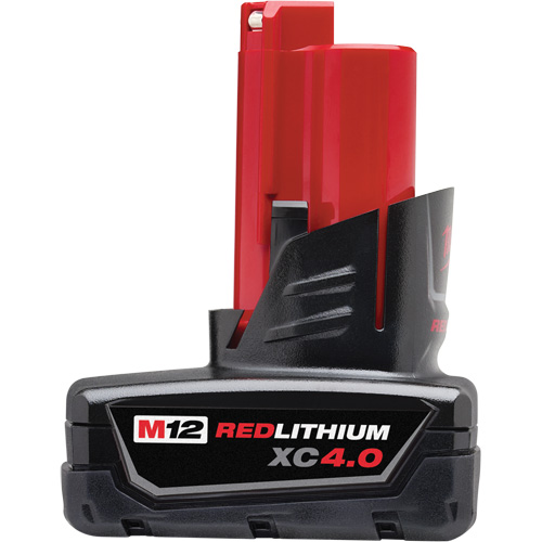 M12 Redlithium 4.0 Battery, Lithium-Ion, 12 V, 4 A Cam Industrial
