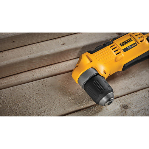 Max Right Angle Drill Driver (Tool Only), Lithium-Ion, 20 V, 3/8" Chuck, 360 UWO Torque Cam Industrial