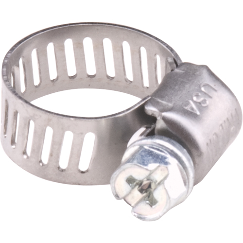 Colliers de serrage pour tuyaux - Collier de serrage en acier inoxydable & vis zingu&eacute;e, Dia. min 0.563, Dia. max 1-1/4" Cam Industrial
