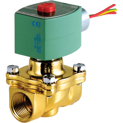 2-Way Pilot Operated Solenoid Valves, 1/2" Pipe, 135 PSI Cam Industrial