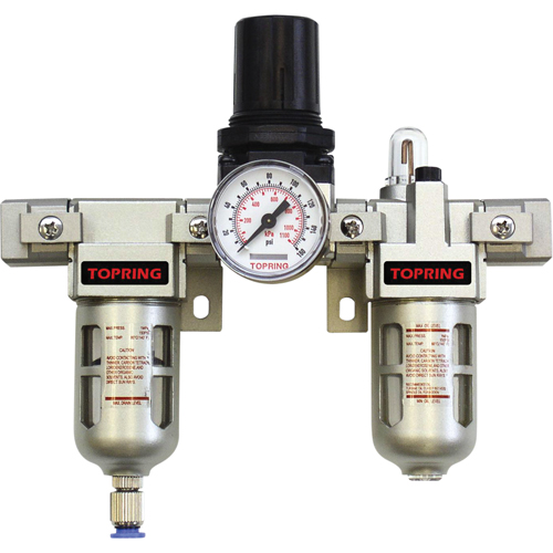 Airflo Modular Filter/Regulator & Lubricator (Gauge Included), 1" NPTF Cam Industrial
