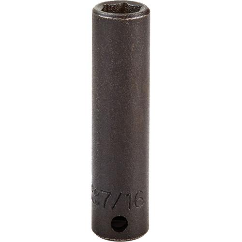 Douille, Chocs, 7/16", Prise 3/8", 6 pans, Profond Cam Industrial