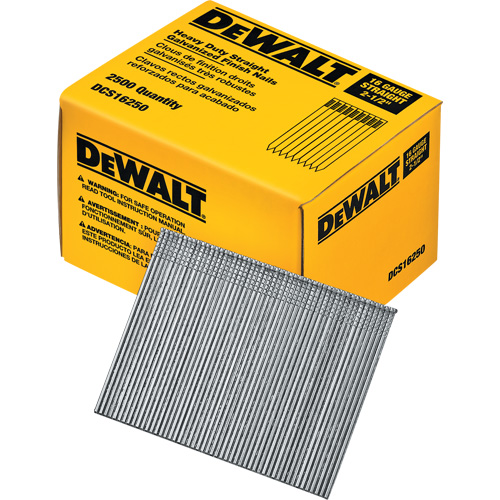 Clous de finition droits de calibre 16 Cam Industrial