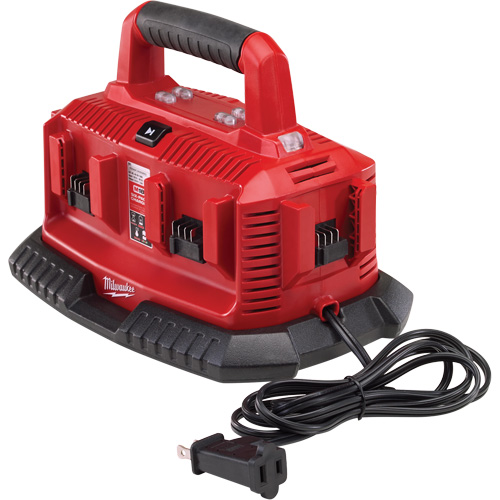 M18 Six Pack Sequential Charger, 18 V, Lithium-Ion Cam Industrial