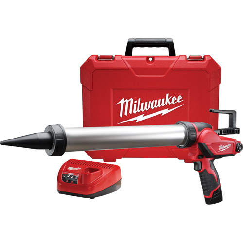 Ensemble fusil &agrave; colle et &agrave; calfeutrer pour tube style  saucisse  sans fil M12 Cam Industrial