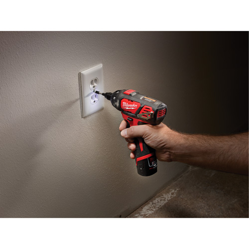 Ensemble de tournevis hexagonal M12, 1/4", 12 V, 175 lb-pi couple max., Lithium-ion bloc-pile Cam Industrial