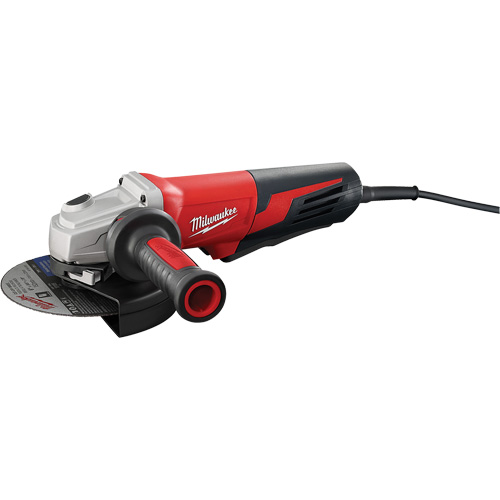 Small Paddle No-Lock Angle Grinder, 6", 120 V, 13 A, 9000 RPM Cam Industrial