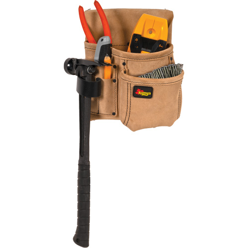 Half Carpenter Apron, Multiple Tool Holder, Leather, 4 Pockets Cam Industrial