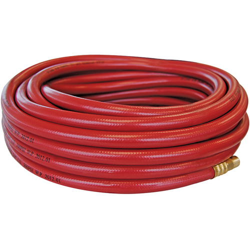 Flexhybrid Hoses with Fittings, Air, Technopolymer, 1/2" dia. x 50', 300 psi, 3/8 NPT Cam Industrial