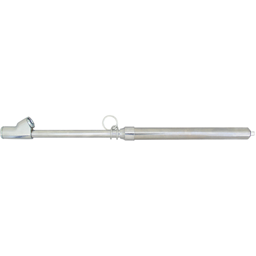 Manom&egrave;tres pour roues jumel&eacute;es- Manometres pour pneus a buse jumelee droite (Tige en nylon) Cam Industrial