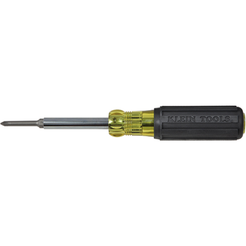 Extended-Reach Multi-Bit Screwdriver/Nut Driver, 9-1/10" L, Cushion Grip Handle Cam Industrial