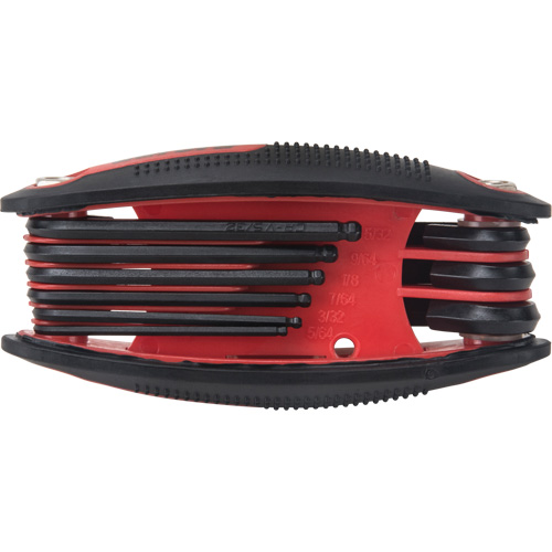Ball End Fold-Up Hex Key Set, 9 Pcs., Imperial Cam Industrial