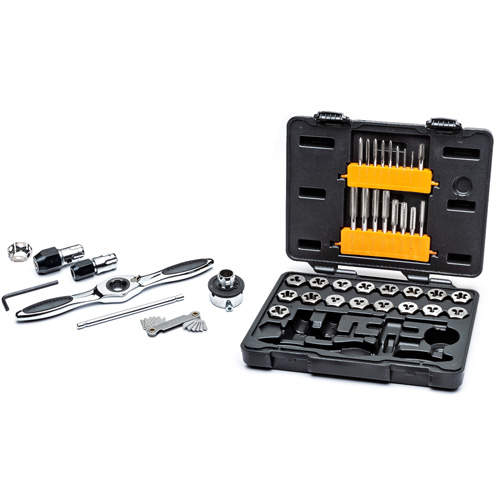 SAE Ratcheting Tap & Die Set, 42 Pieces Cam Industrial