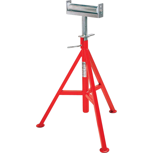 Conveyor Head Pipe Stand #CJ-99, 74-112 cm Height Adjustment, 12" Max. Pipe Capacity, 1000 lbs. Max. Weight Capacity Cam Industrial