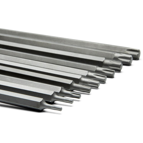 Long Bit Socket Set, Torx&reg;, 1/4"/3/8" Drive, 10 Pcs Cam Industrial