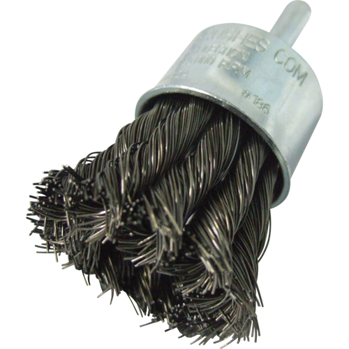 Brosses mont&eacute;es &agrave; fils nou&eacute;s, 1" dia., dia. Des fils 0,014", Tige 1/4" Cam Industrial